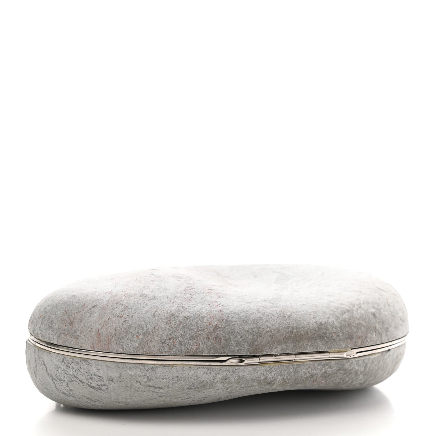 Bottega Veneta Pebble Rock Mini Chain Clutch Grey 4 of 11