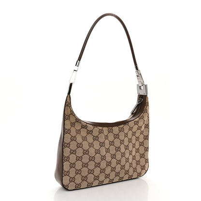 Gucci Monogram GG Small Clasp Hobo Brown 4 of 10