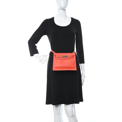 Hermes Evercolor Kelly Danse II Belt Bag Orange Poppy 2 of 10
