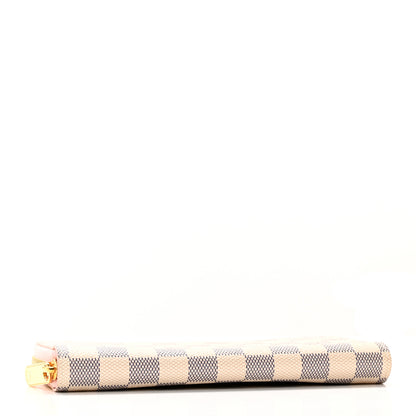 Louis Vuitton Damier Azur Zippy Wallet Rose Ballerine 4 of 9