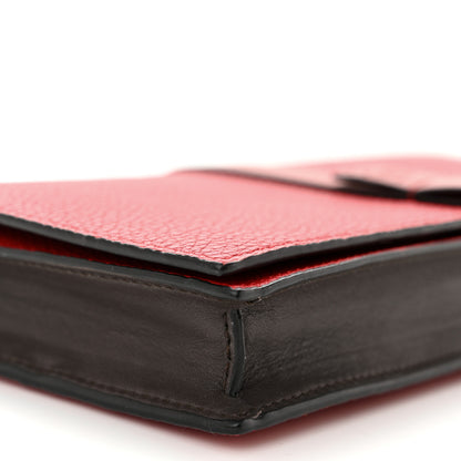 Loewe Grained Calfskin Chain Wallet Burnt Red 9 of 12