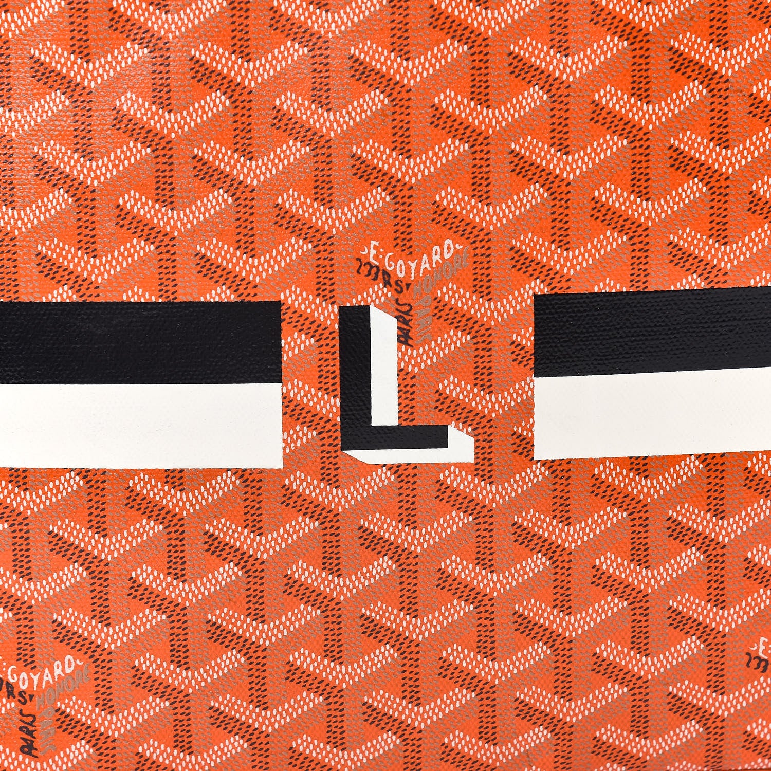 Goyard Goyardine Senat Pochette MM Orange 9 of 10