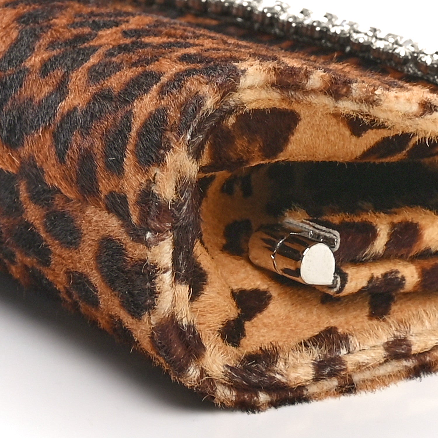 Jimmy Choo Pony Hair Crystal Venus Clutch Leopard 9 of 9
