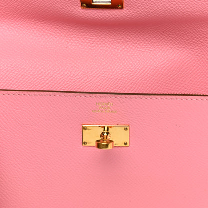 Hermes Epsom Kelly Longue Wallet Rose Confetti 12 of 18