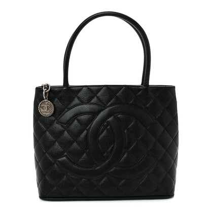 Chanel Caviar Quilted Medallion Tote Black 1 of 9