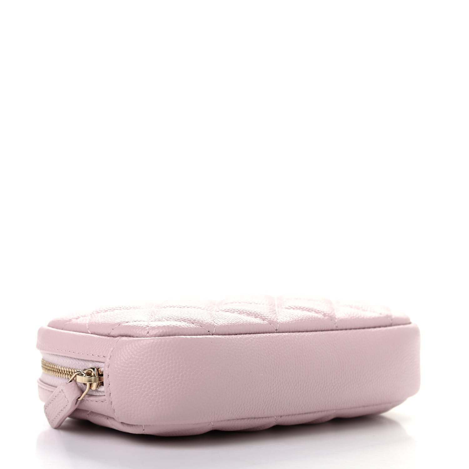 Chanel Caviar Quilted Small Curvy Pouch Cosmetic Case Light Pink 4 of 7