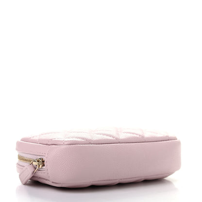 Chanel Caviar Quilted Small Curvy Pouch Cosmetic Case Light Pink 4 of 7