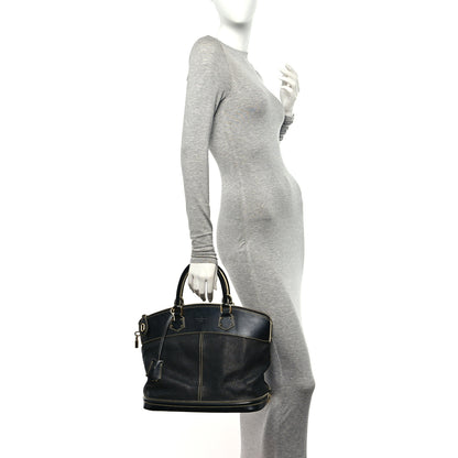 Louis Vuitton Suhali Lockit MM Black 2 of 9