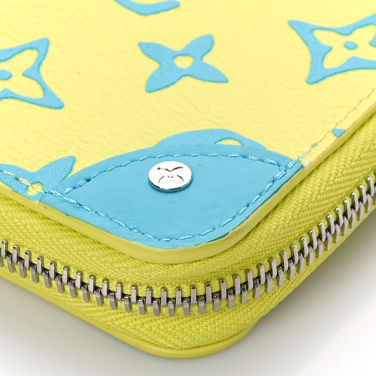 Monogram Playground Zippy Vertical Wallet Lime