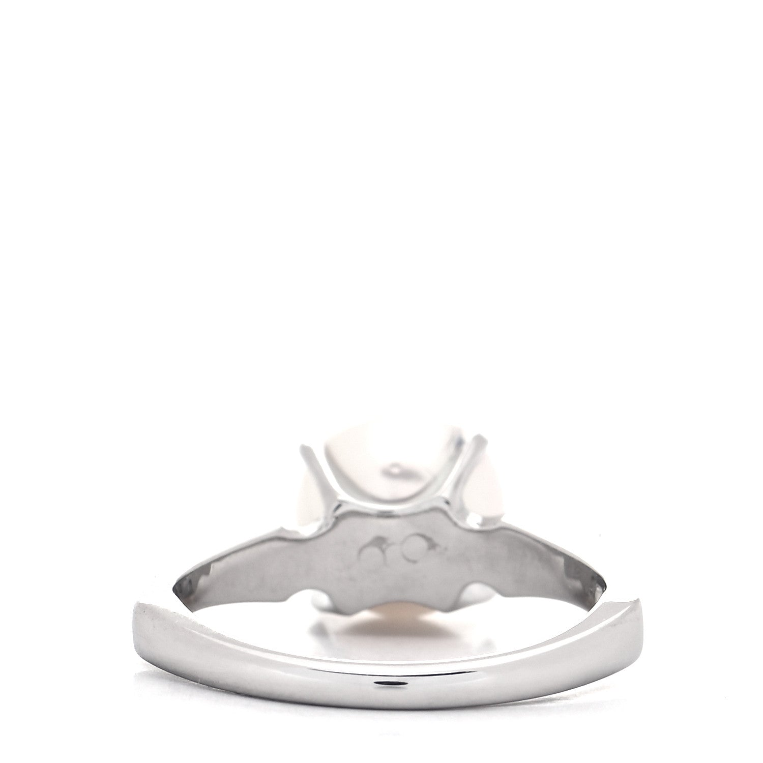 Mikimoto Platinum Akoya Pearl 8mm Ring 52 6 3 of 4
