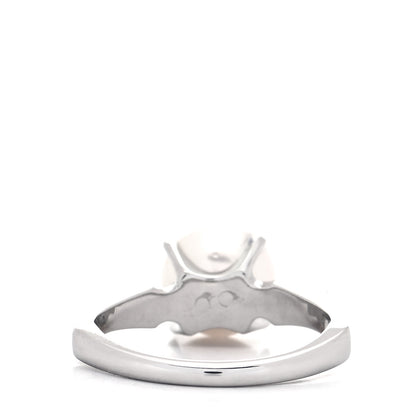 Mikimoto Platinum Akoya Pearl 8mm Ring 52 6 3 of 4