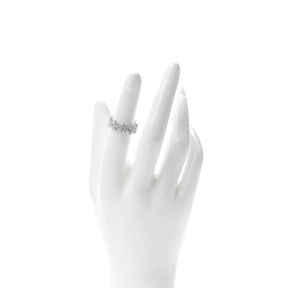 Tiffany 18K White Gold Diamond Metro Daisy Band Ring 49 5 2 of 6