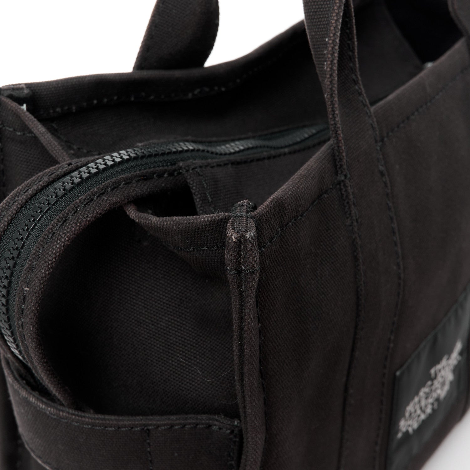 Marc Jacobs Cotton Canvas Small The Traveler Tote Bag Black 14 of 16