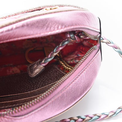 Gucci Laminated Nappa Trapuntata Mini Zumi Dome Shoulder Bag Rosa Lago Rame 4 of 11