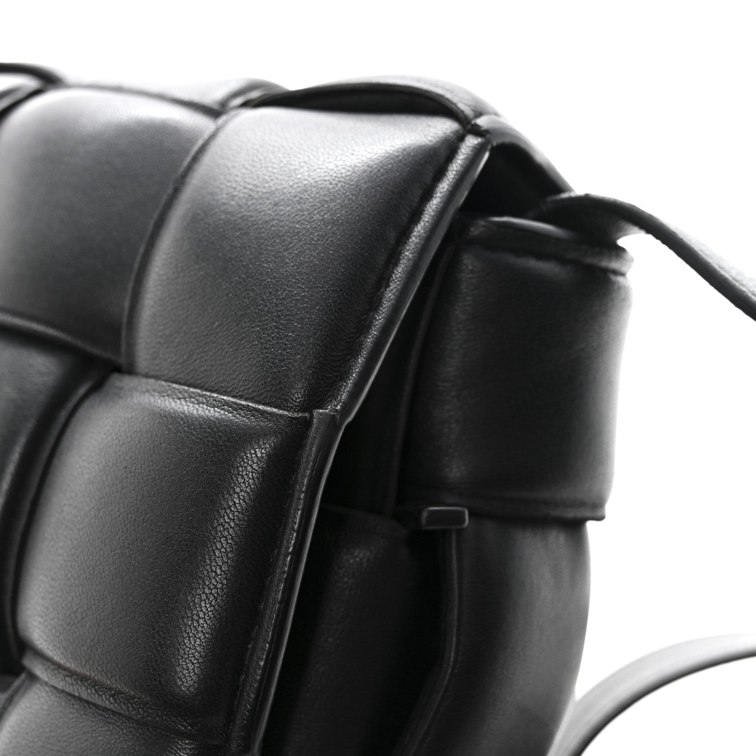 Bottega Veneta Nappa Maxi Intreccio Padded Cassette Crossbody Bag Black 12 of 14