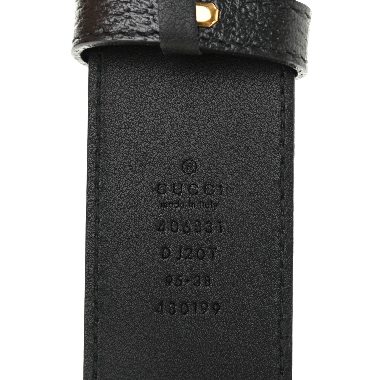 Textured Calfskin Double G 40mm Belt 95 38 Black