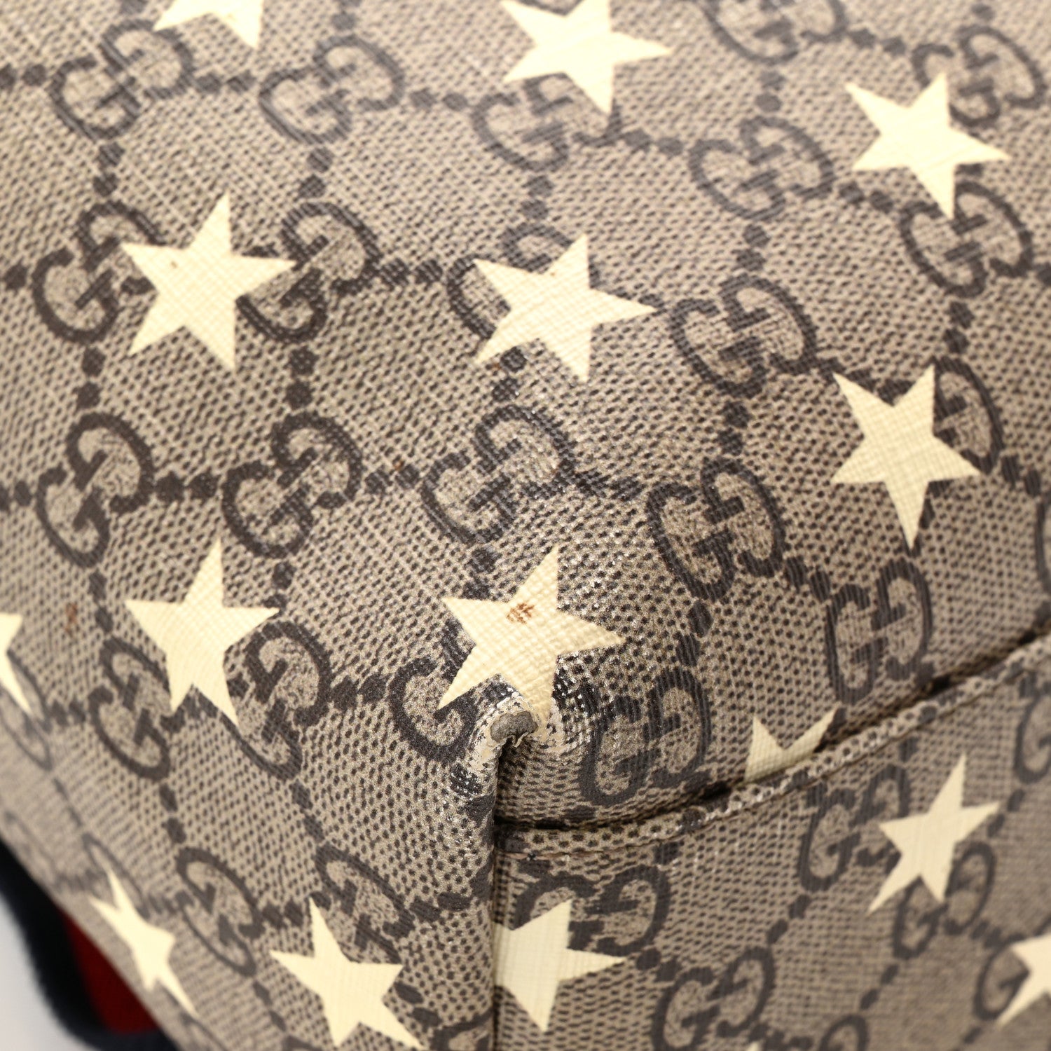 Gucci GG Supreme Monogram Stars Childrens Backpack Beige Ebony Yellow Royal 11 of 12