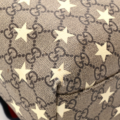 Gucci GG Supreme Monogram Stars Childrens Backpack Beige Ebony Yellow Royal 11 of 12