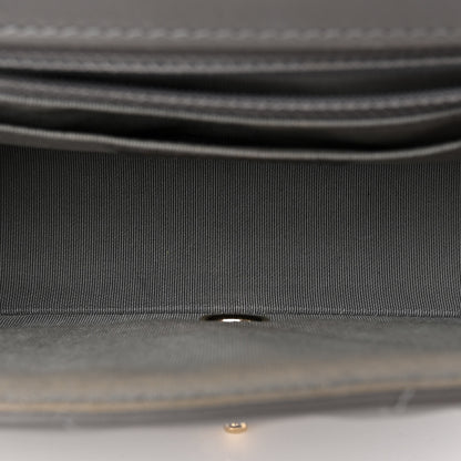 Chanel Calfskin Chevron Quilted Mini Statement Flap Grey 5 of 10