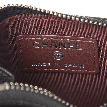 Chanel Caviar Quilted CC Zip Card Holder Black 6 of 7