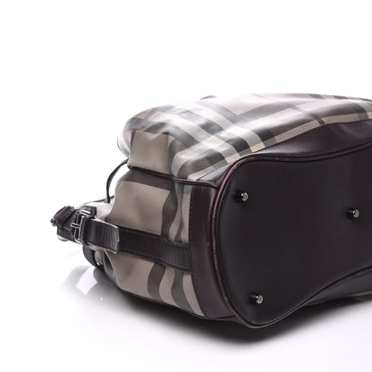 Burberry Smoked Check Medium Walden Belted Hobo Plum 5 of 8