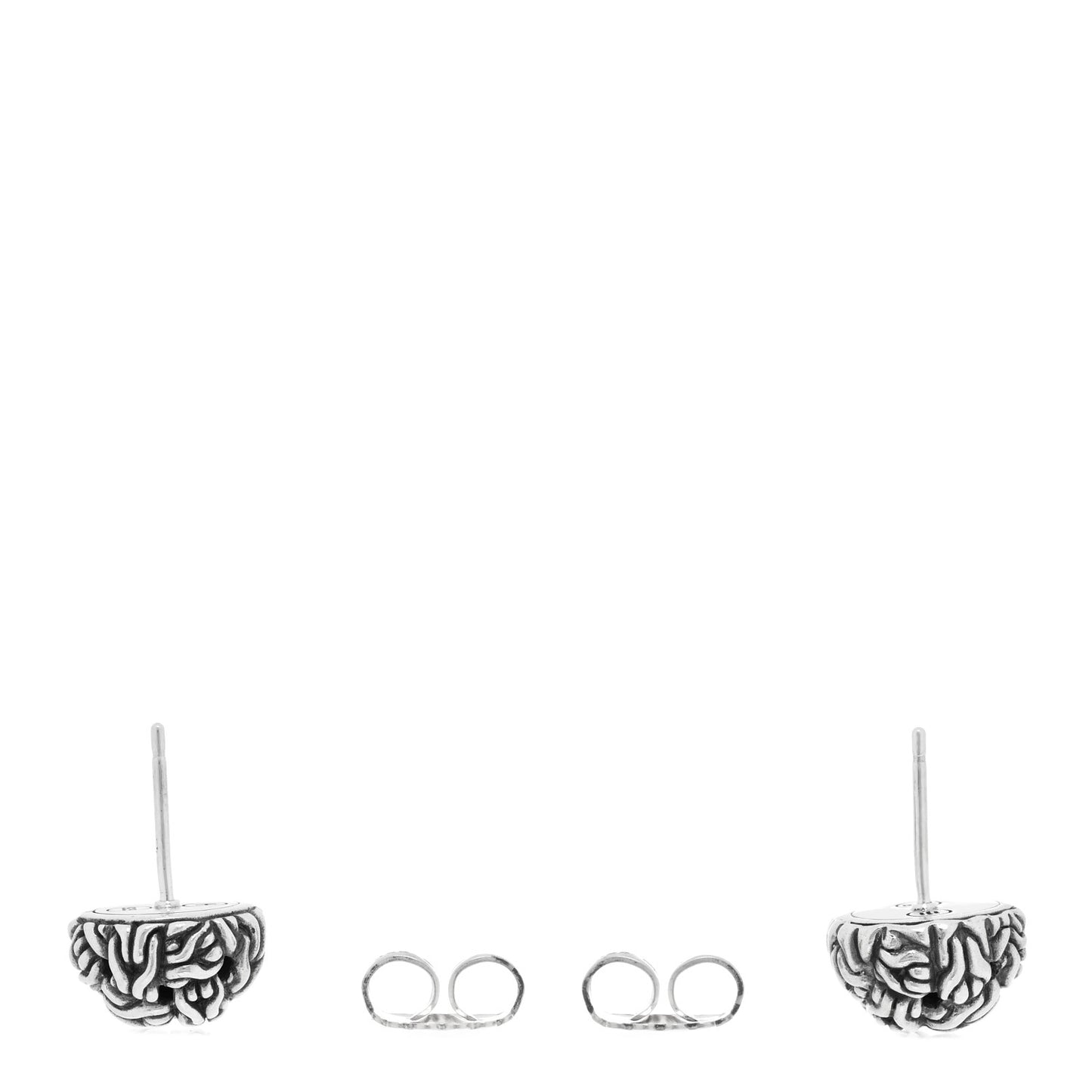 Sterling Silver Classic Chain Knot Earrings
