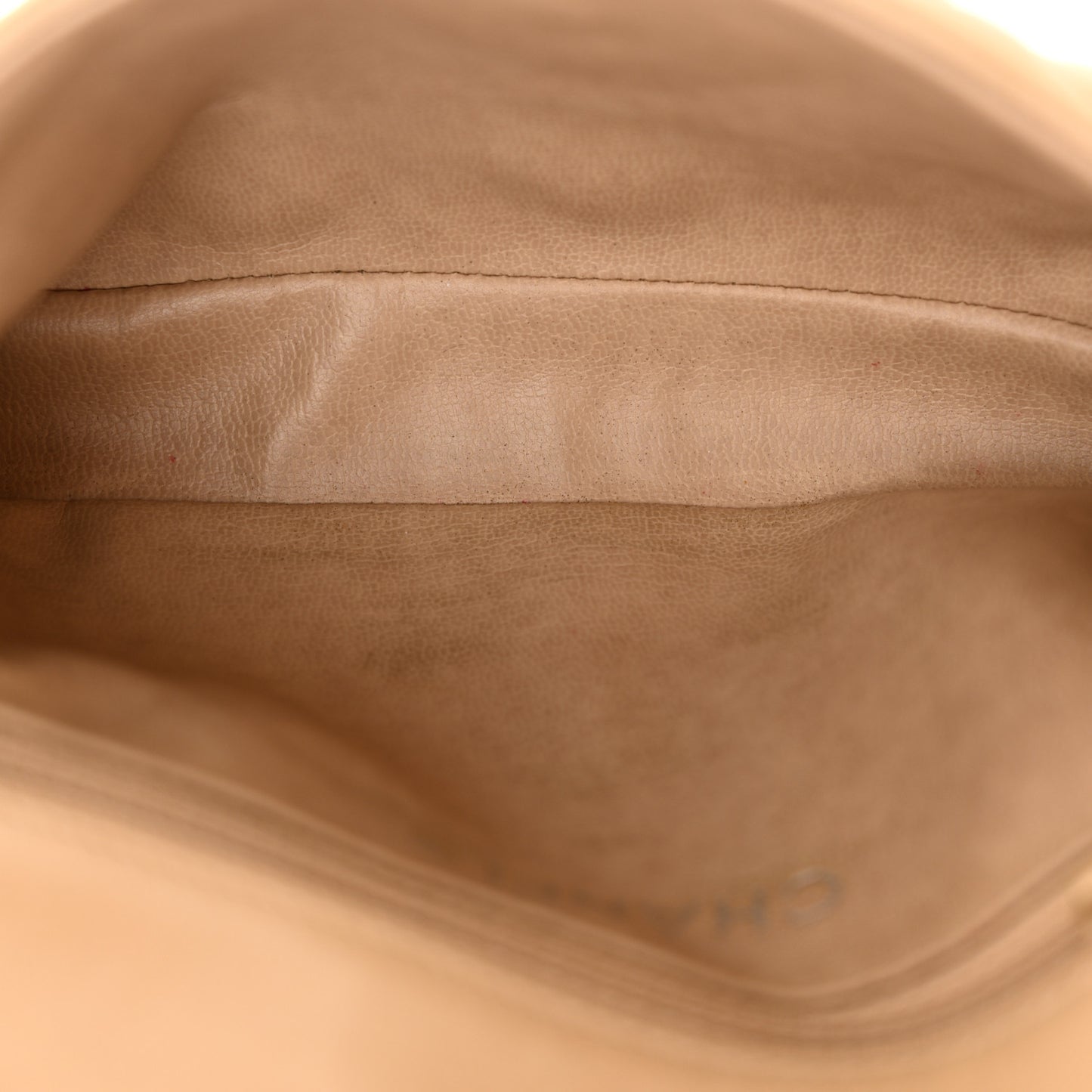Lambskin Quilted Flap Waist Belt Bag 70 28 Beige