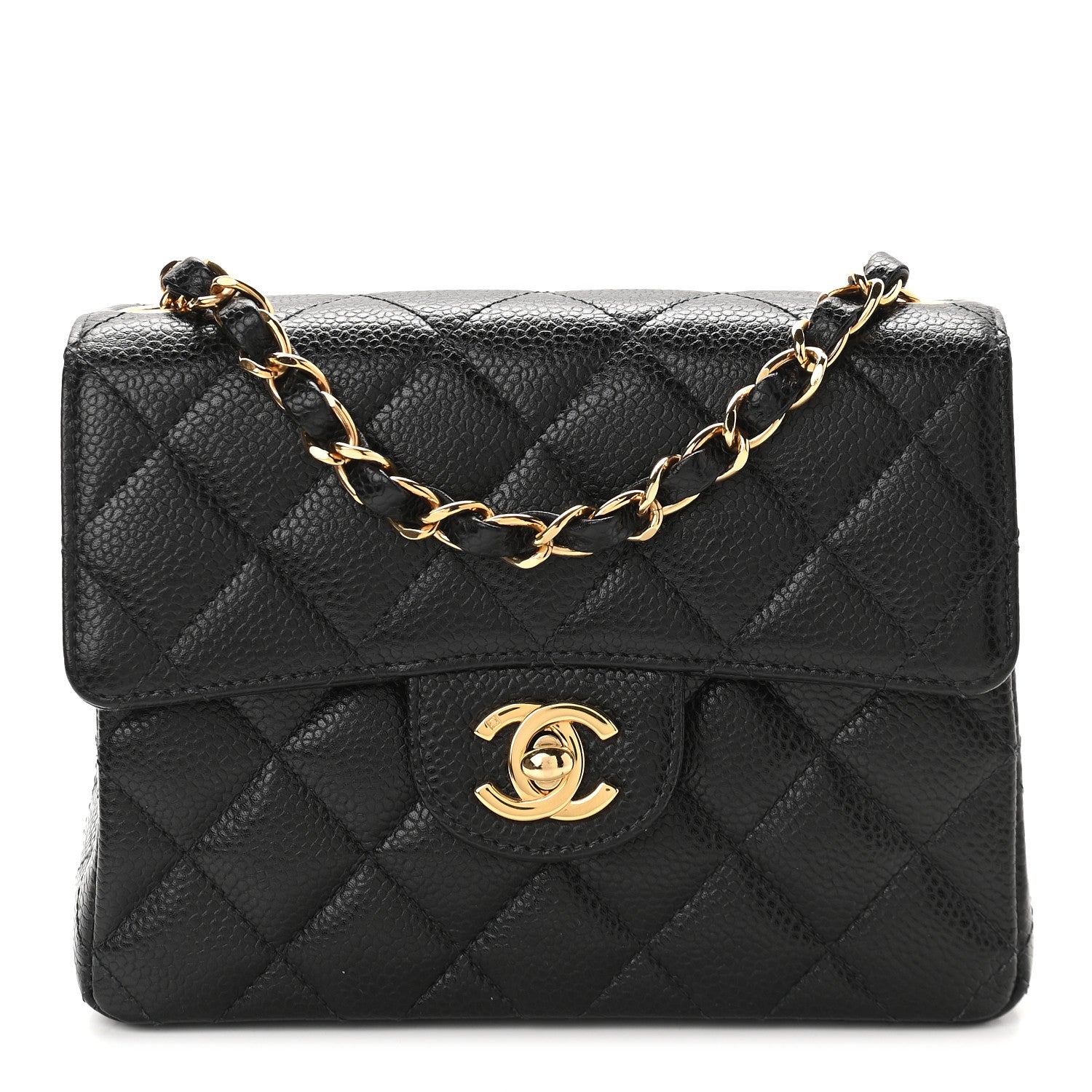 Chanel Caviar Quilted Mini Square Flap Black 1 of 8