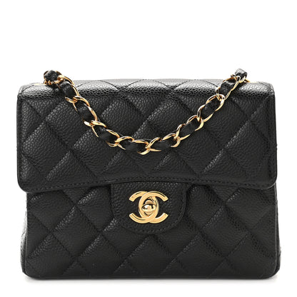Chanel Caviar Quilted Mini Square Flap Black 1 of 8