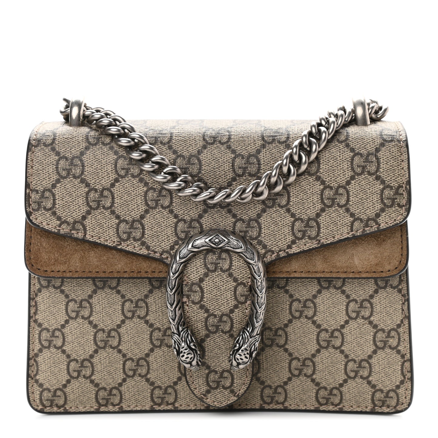 GG Supreme Monogram Mini Dionysus Shoulder Bag Taupe