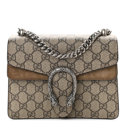 Gucci GG Supreme Monogram Mini Dionysus Shoulder Bag Taupe 1 of 9