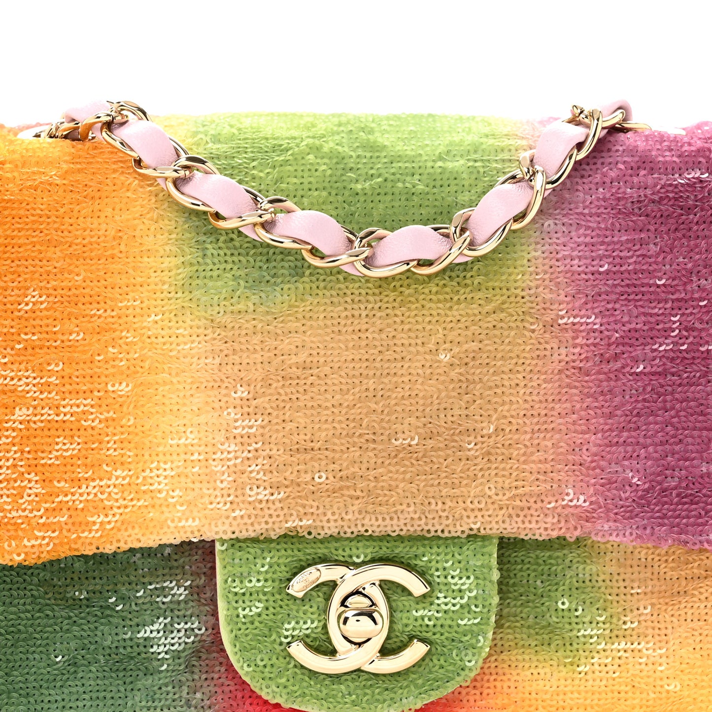 Sequin Mini Square Flap Multicolor