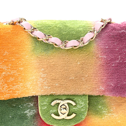 Chanel Sequin Mini Square Flap Multicolor 8 of 10