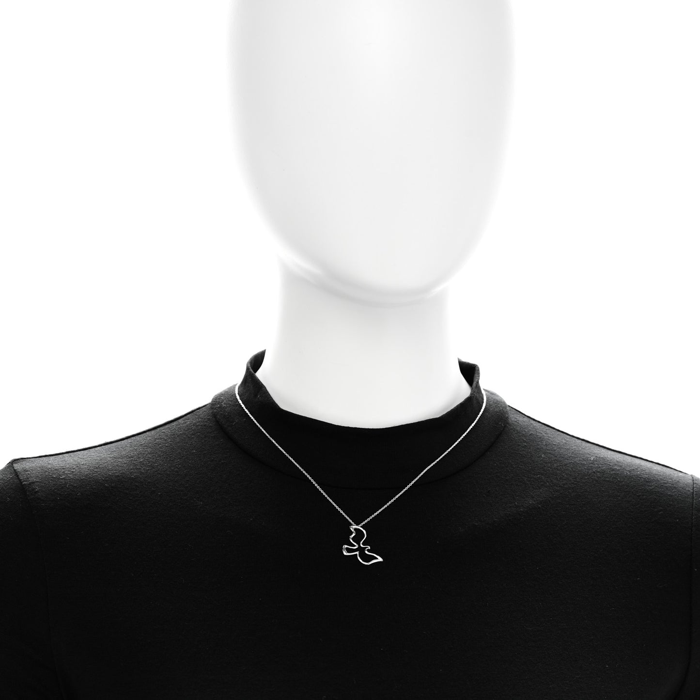 Sterling Silver Paloma Picasso Dove Pendant Necklace