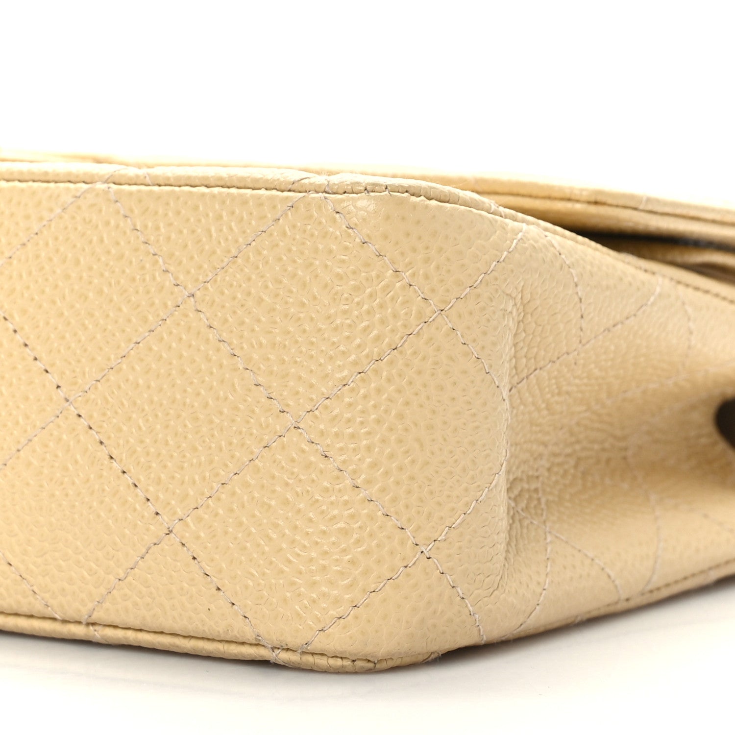Chanel Caviar Quilted Medium Double Flap Beige Clair 9 of 9