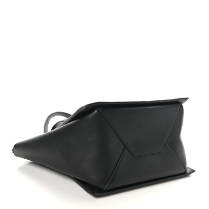 Celine Supple Natural Calfskin Vertical Tri-Fold Bag Black 4 of 10