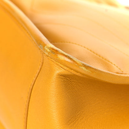Saint Laurent Lambskin Matelasse Monogram Medium Niki Chain Satchel Yellow 14 of 14