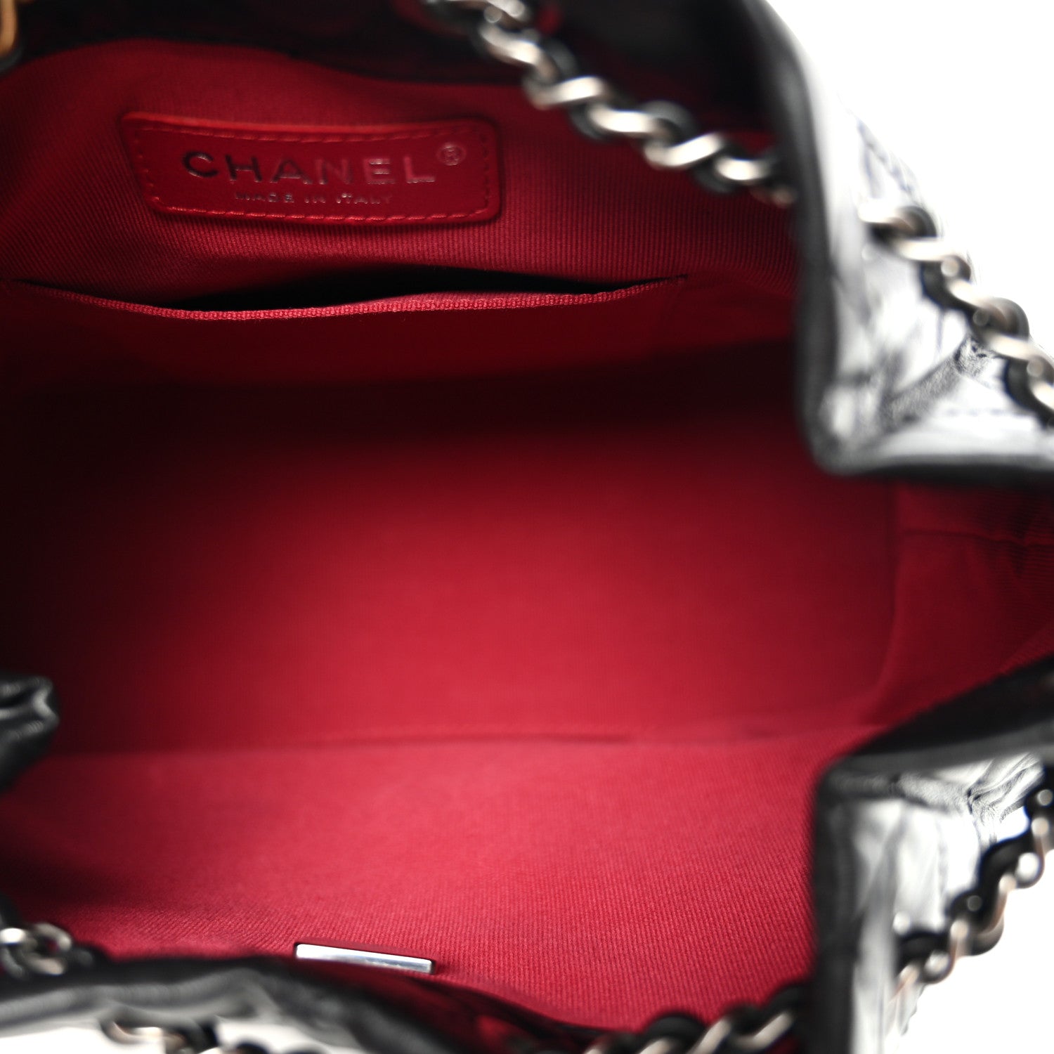 Chanel Aged Calfskin Quilted Small Gabrielle Backpack Black 5 of 10