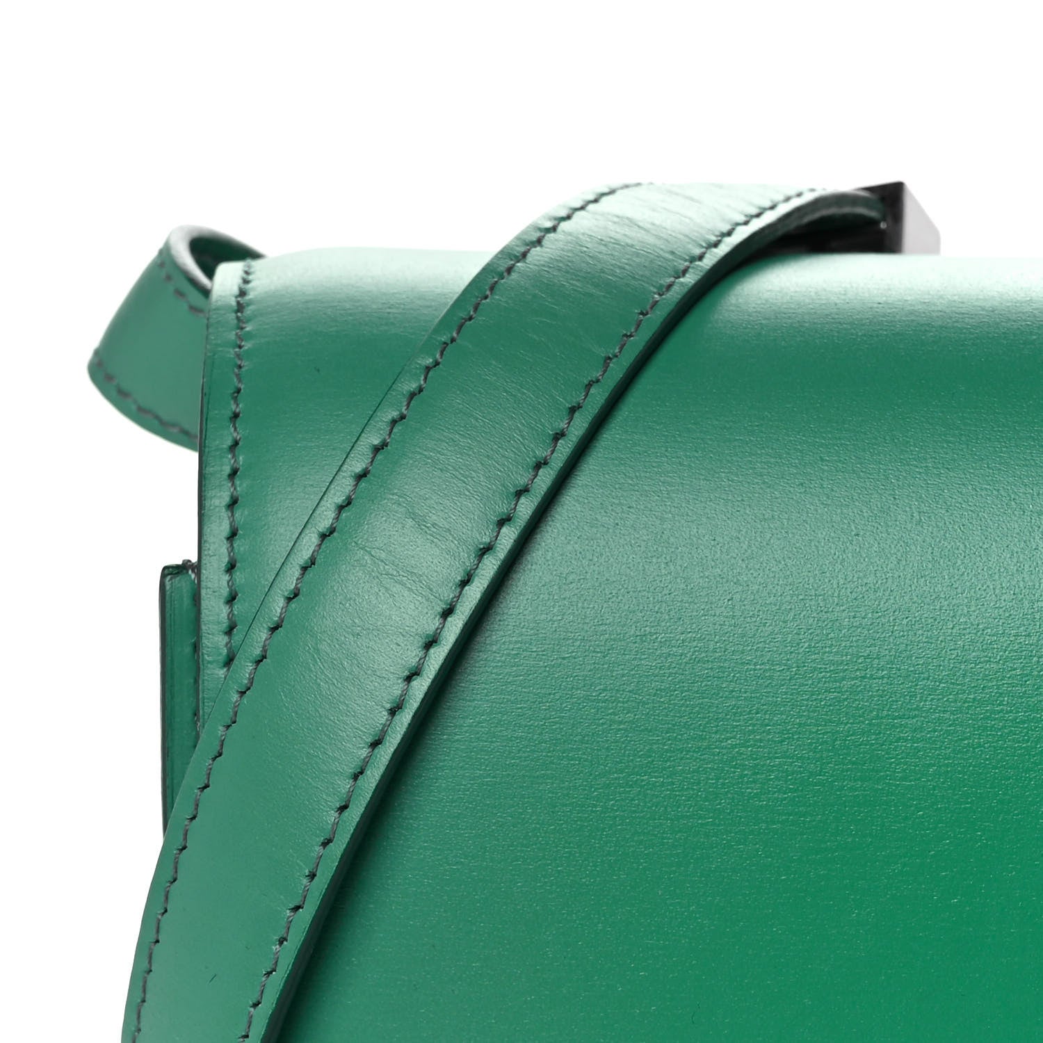 Celine Box Calfskin Classic Box Medium Flap Bag Pop Green 11 of 12