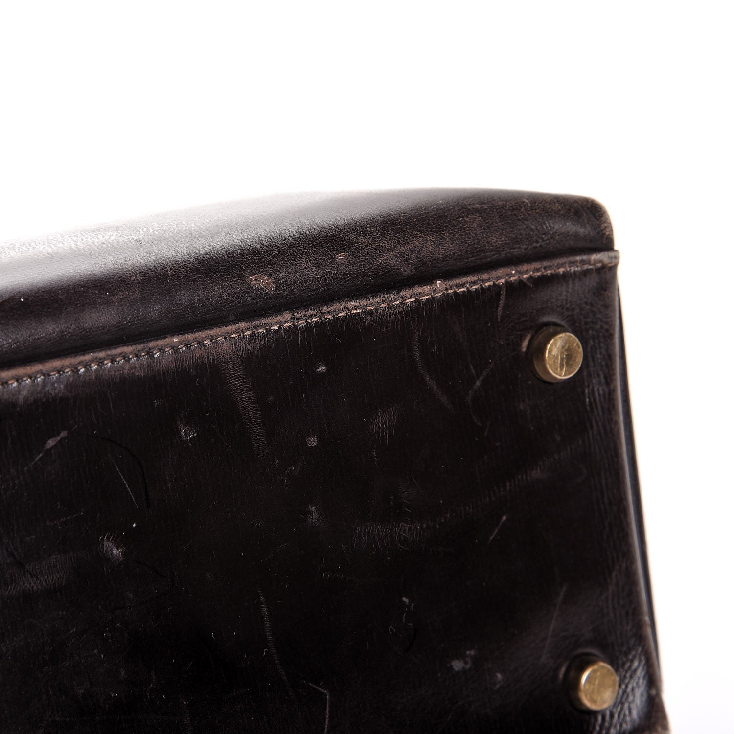 Hermes Box Kelly Retourne 32 Chocolate 51 of 53