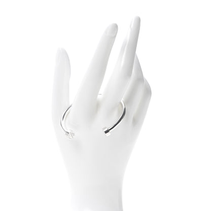 Tiffany Sterling Silver Return to Narrow Circle Edge Cuff Bracelet 2 of 5