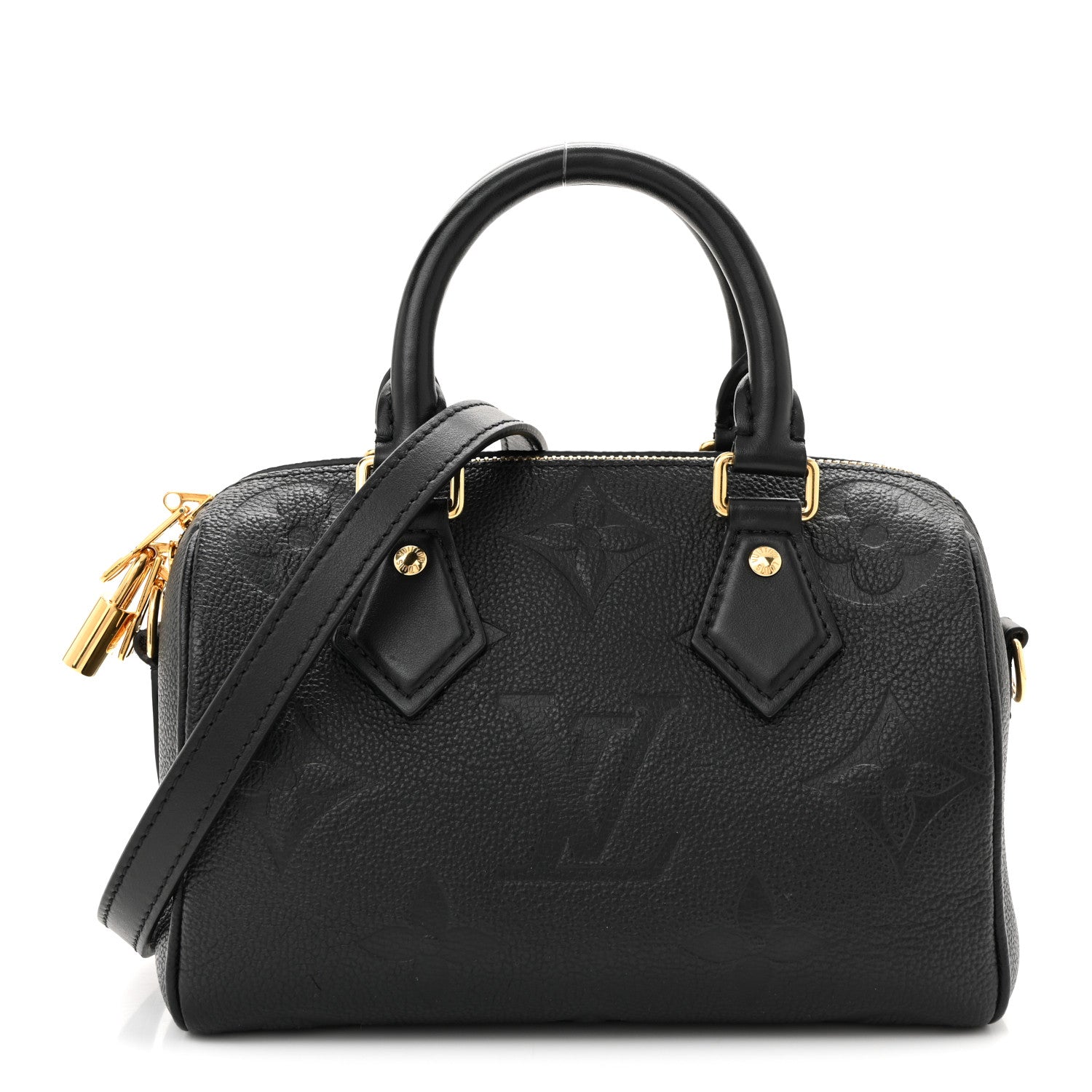 Louis Vuitton Empreinte Monogram Giant Speedy Bandouliere 20 Black 1 of 10