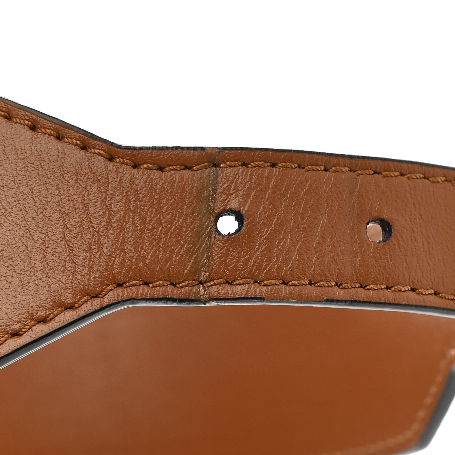 Versace Grained Calfskin Virtus Shoulder Bag Brown 13 of 14