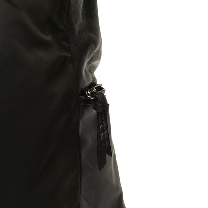 Prada Tessuto Nylon Soft Calfskin Tote Dark Brown 13 of 21