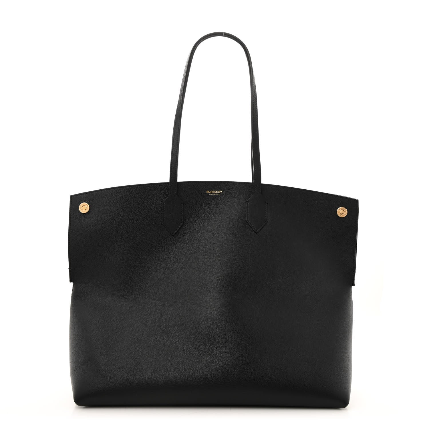Burberry Calfskin Large Society Tote Black 1 of 12