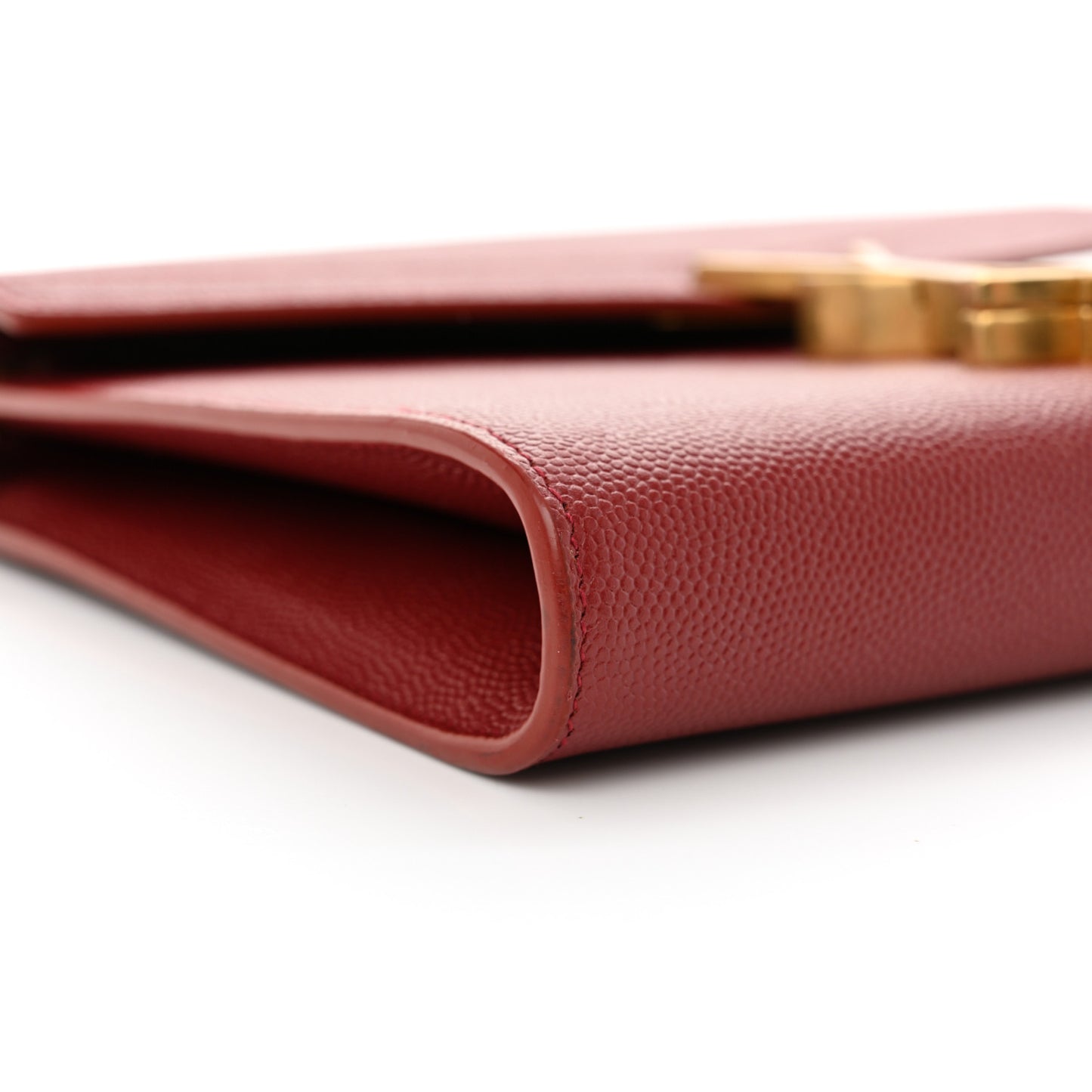 Grain De Poudre Monogram Cassandra Chain Wallet Opyum Red