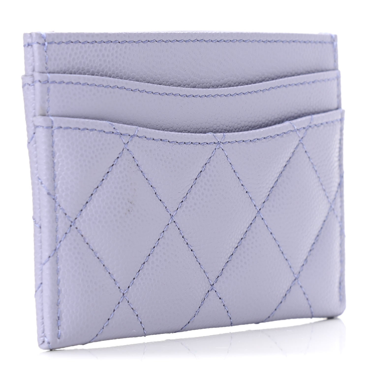 Chanel Caviar Quilted Card Holder Light Purple 2 of 5
