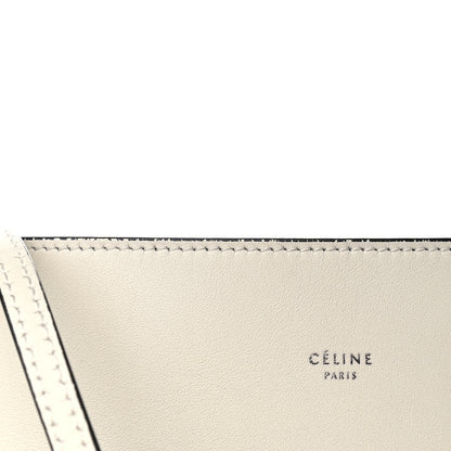 Celine Shiny Smooth Calfskin Twisted Cabas Ivory Black 9 of 11