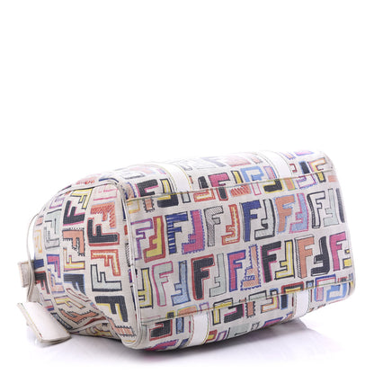 Fendi Zucca Spalmati Vitello FF Multicolor Forever Boston Multicolor White 4 of 10