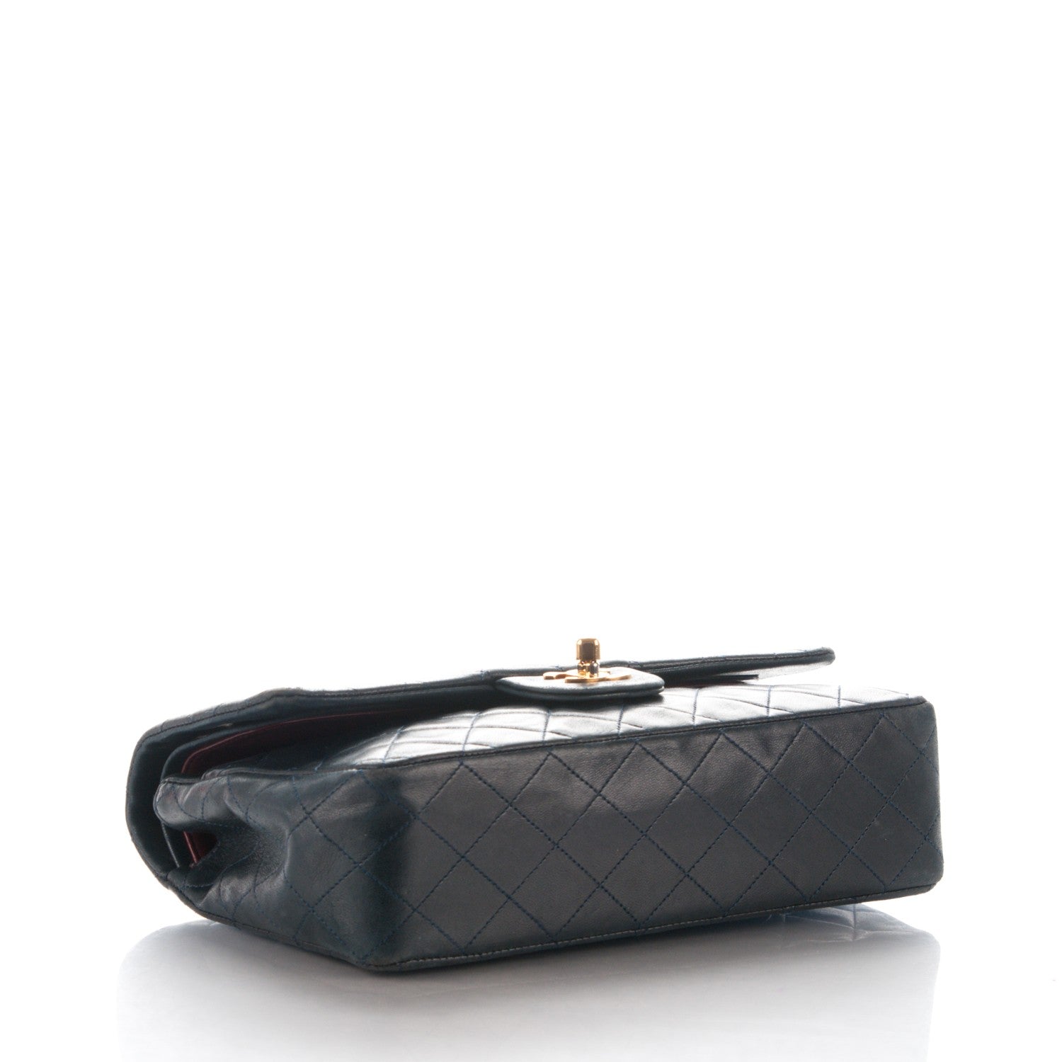 Chanel Lambskin Quilted Medium Double Flap Navy 4 of 8